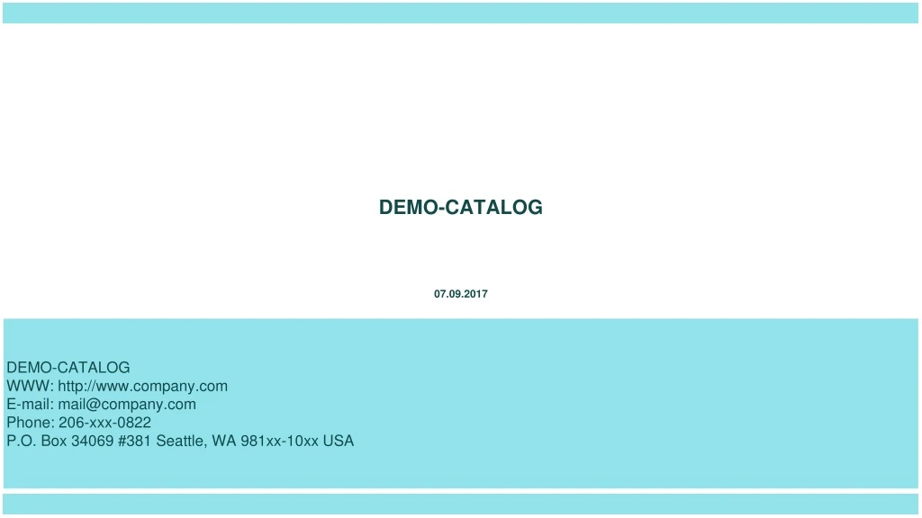 demo catalog www http www company com e mail