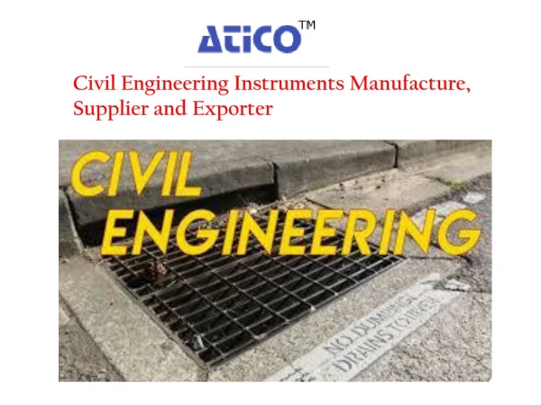 Civil Engineering Instruments Manufacture, Supplier and Exporter