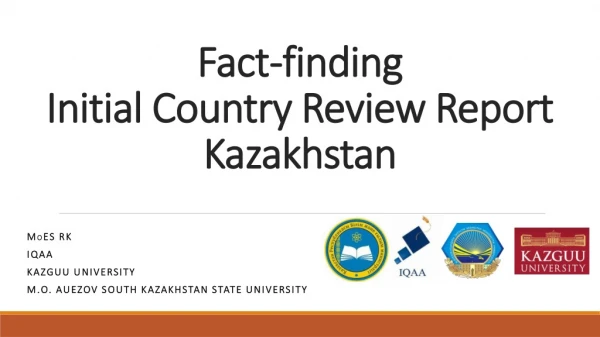 Fact-finding Initial Country R eview R eport Kazakhstan