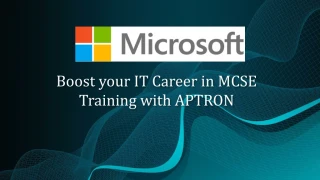 MCSE Training in Delhi - slide 1