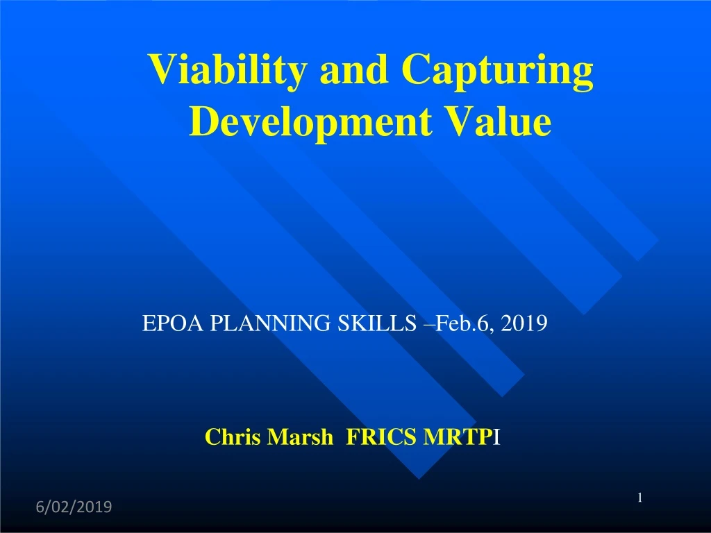 viability and capturing development value