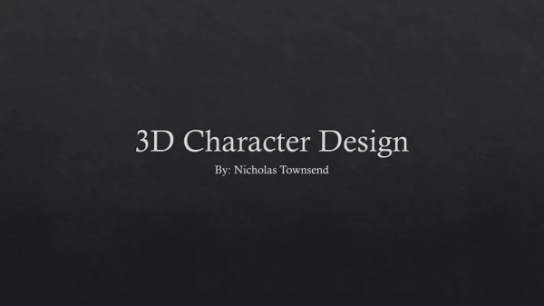 3D Character Design