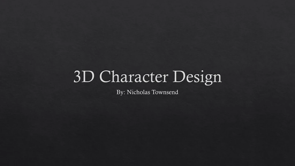 3d character design