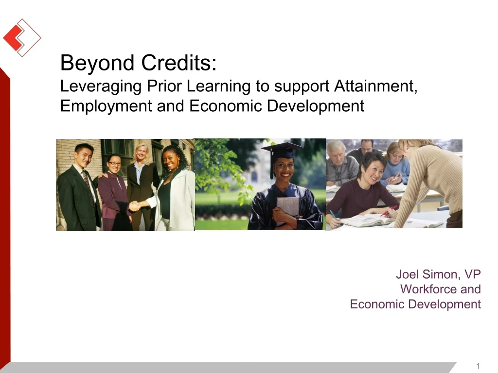 beyond credits leveraging prior learning to support attainment employment and economic development