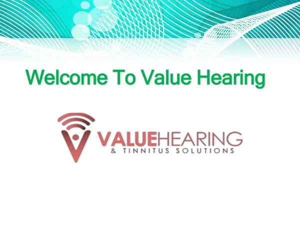 Welcome To Value Hearing