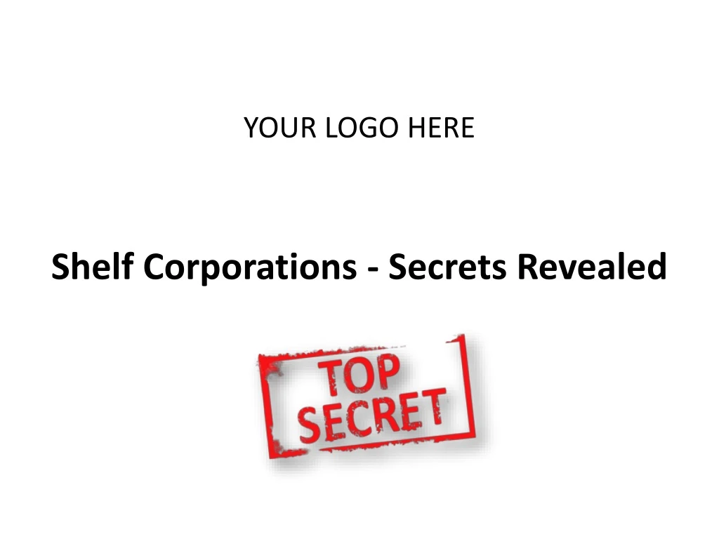 shelf corporations secrets revealed