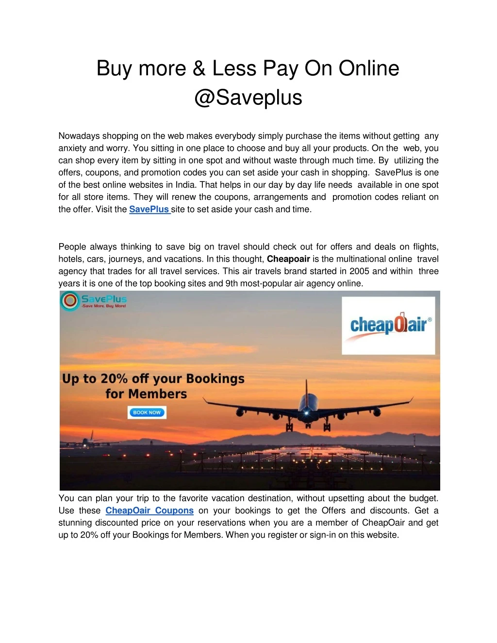 buy more less pay on online @saveplus