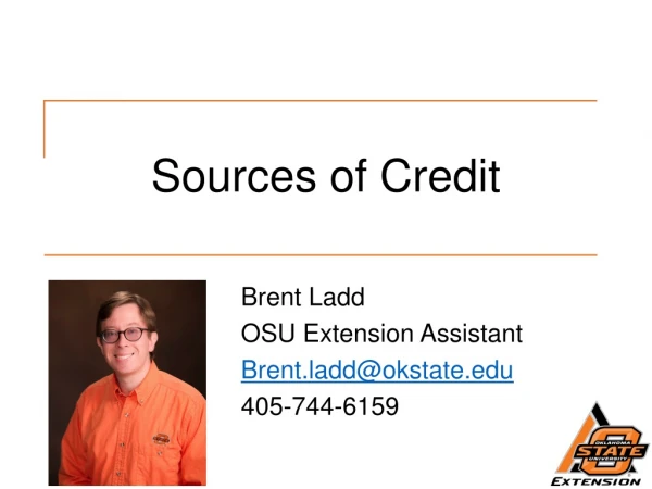 Sources of Credit