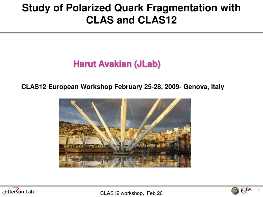 study of polarized quark fragmentation with clas