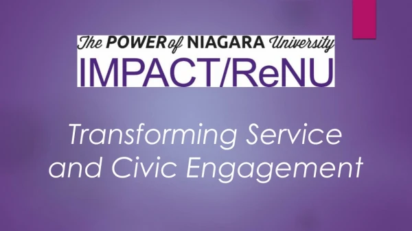 Transforming Service and Civic Engagement