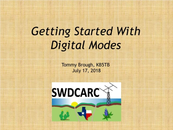 Getting Started With Digital Modes
