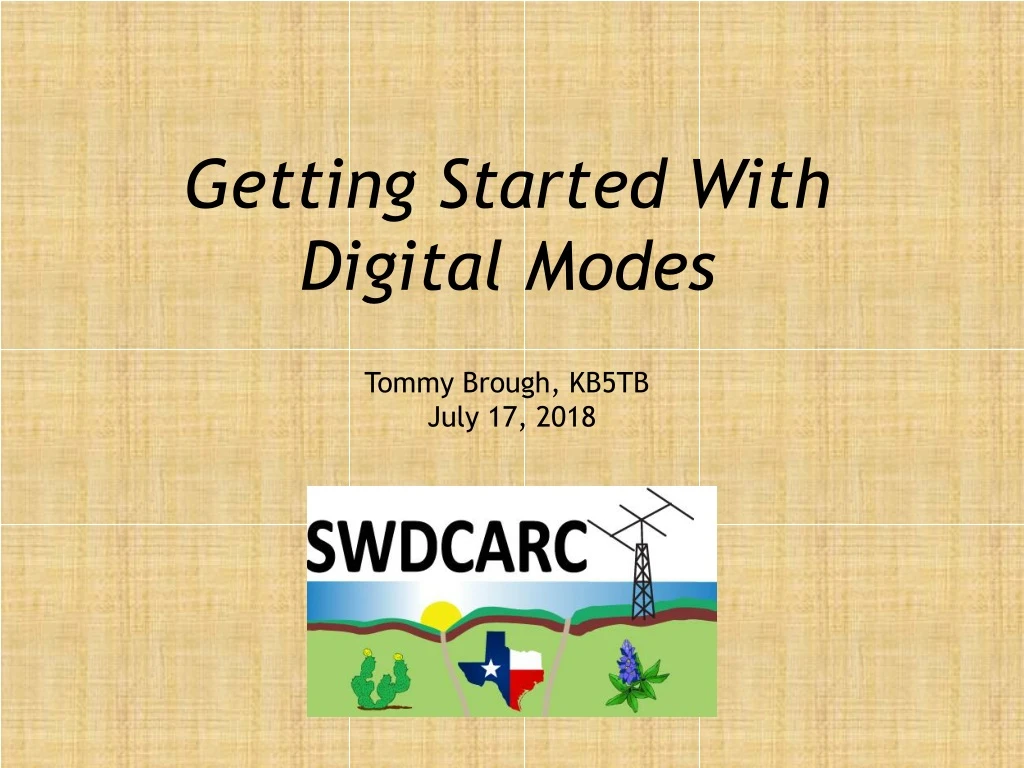 getting started with digital modes
