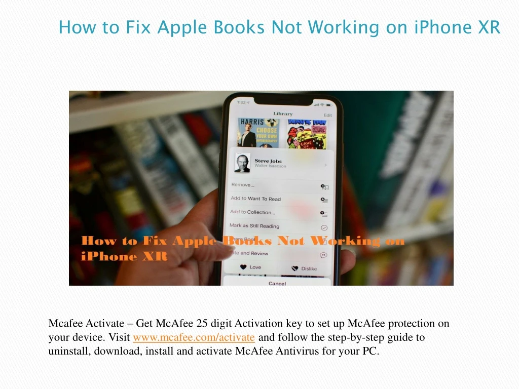 how to fix apple books not working on iphone xr