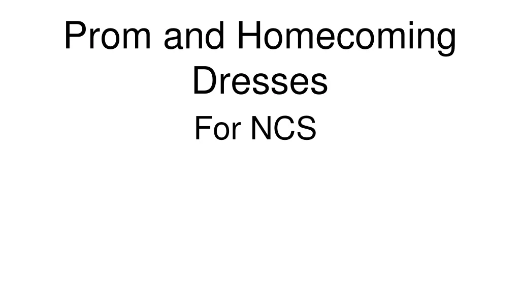 prom and homecoming dresses