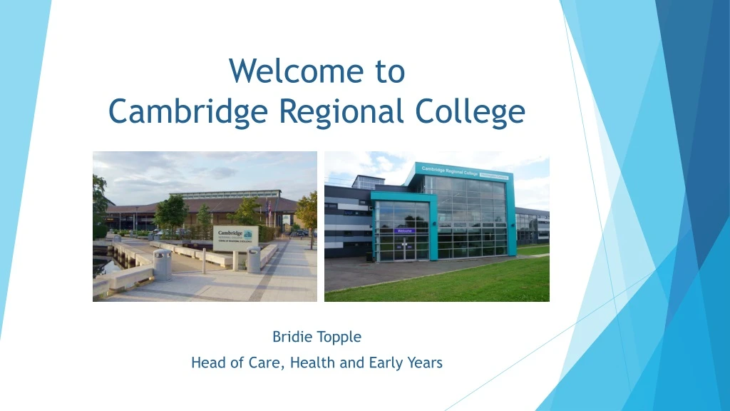 welcome to cambridge regional college