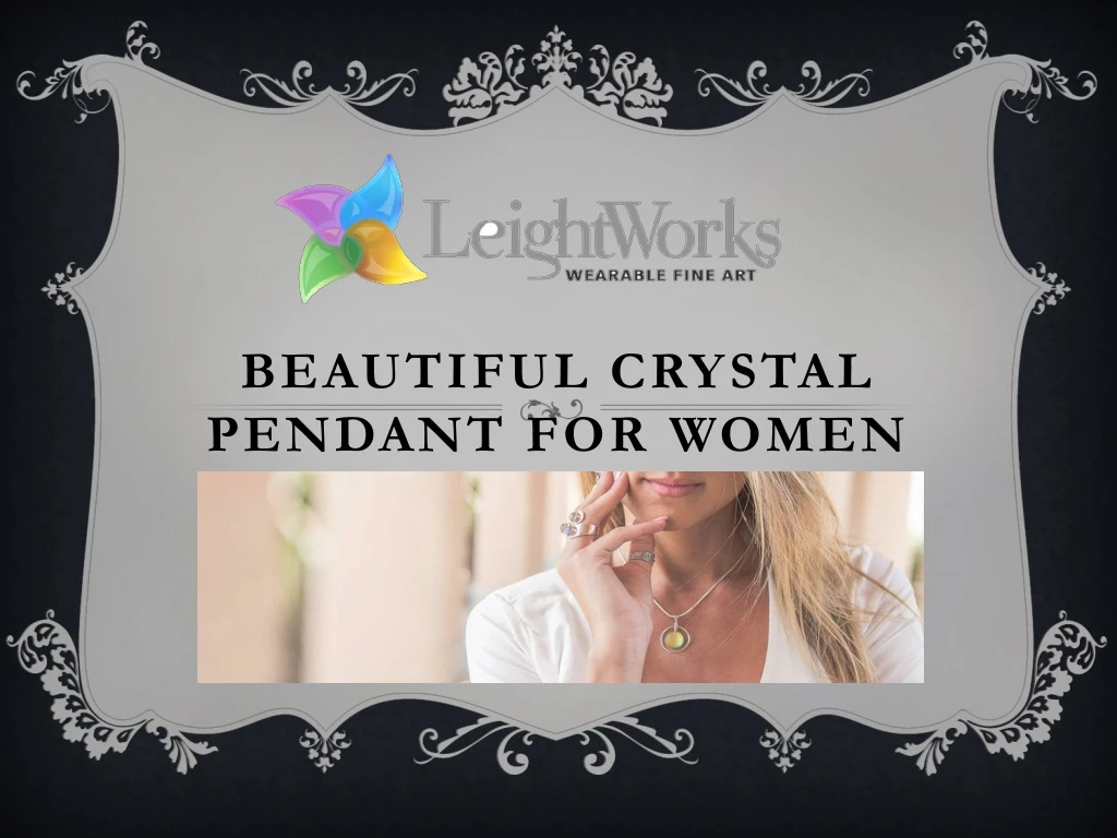 beautiful crystal pendant for women