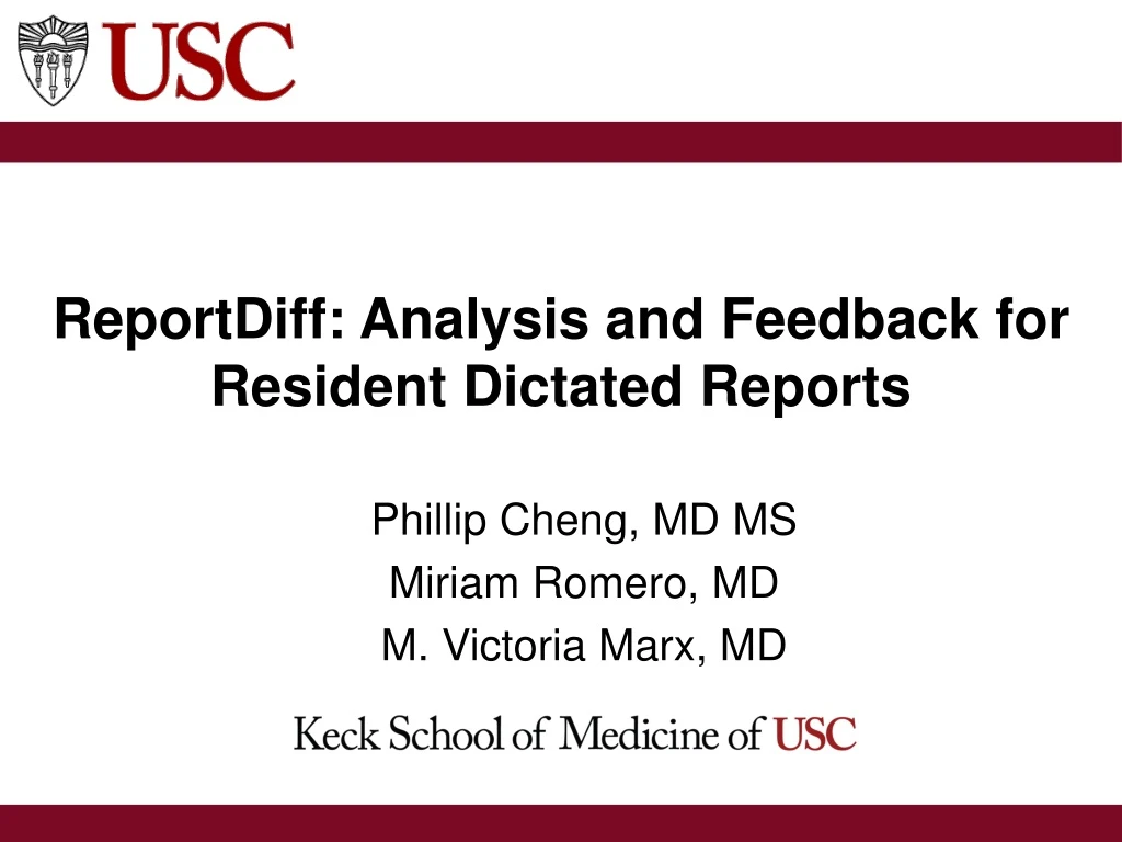 reportdiff analysis and feedback for resident dictated reports