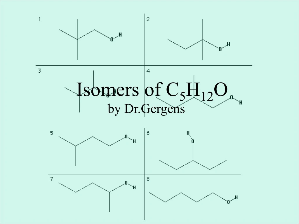 isomers of c 5 h 12 o