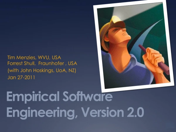 Empirical Software Engineering, Version 2.0