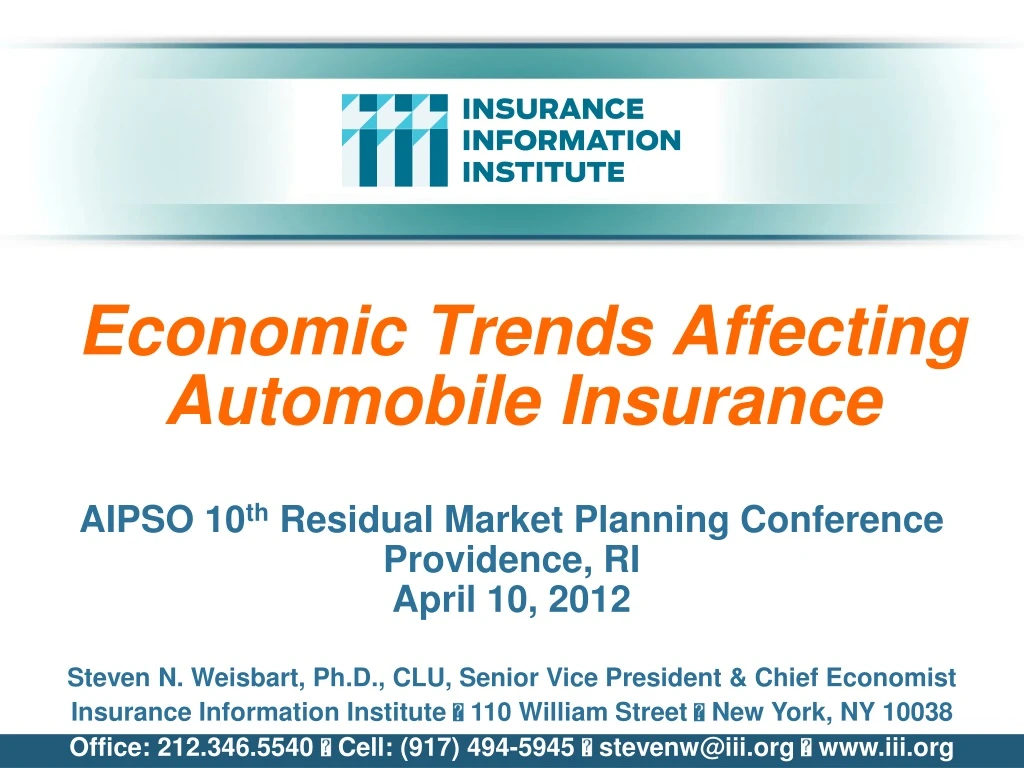 economic trends affecting automobile insurance