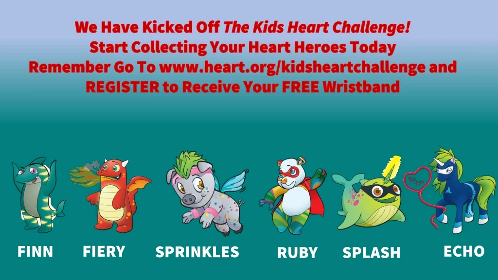 we have kicked off the kids heart challenge start