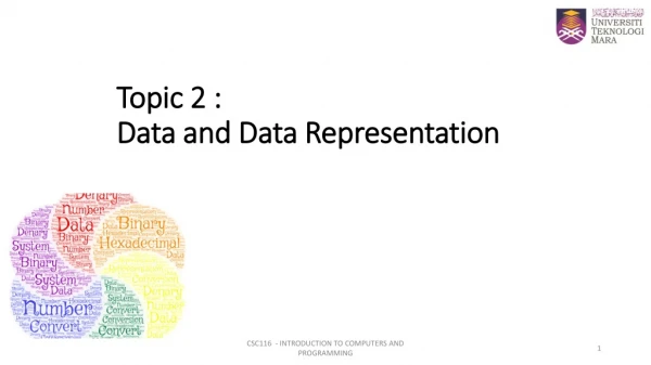 Topic 2 : Data and Data Representation