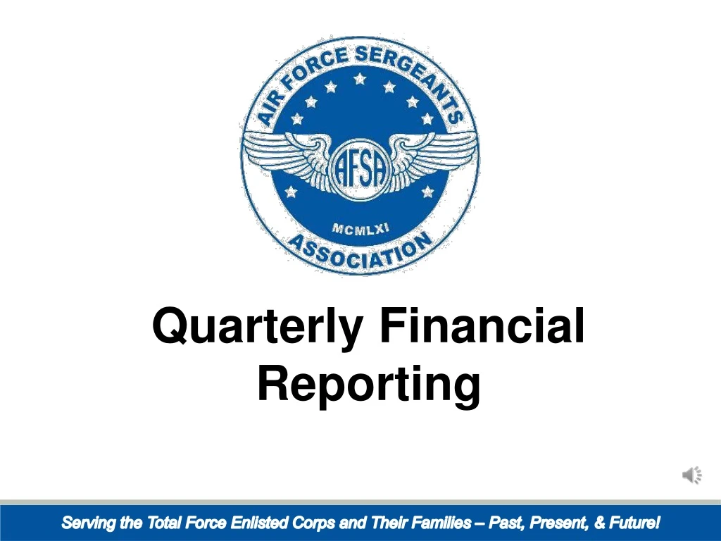 quarterly financial reporting