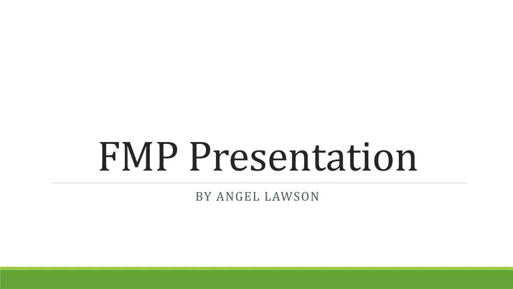 fmp presentation