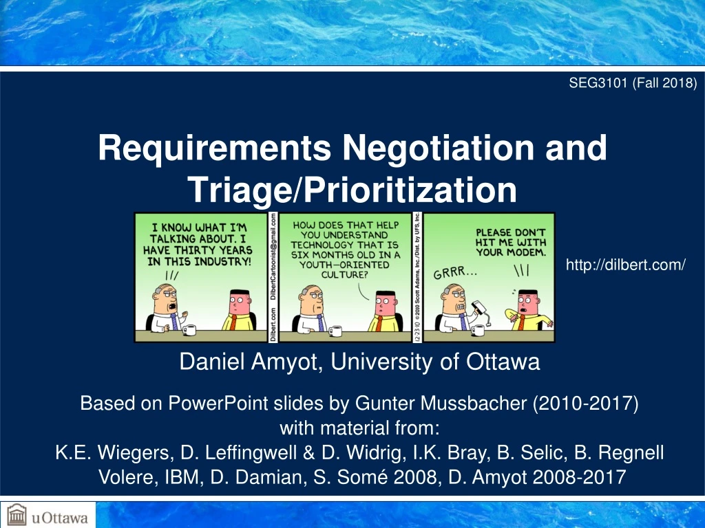 requirements negotiation and triage prioritization