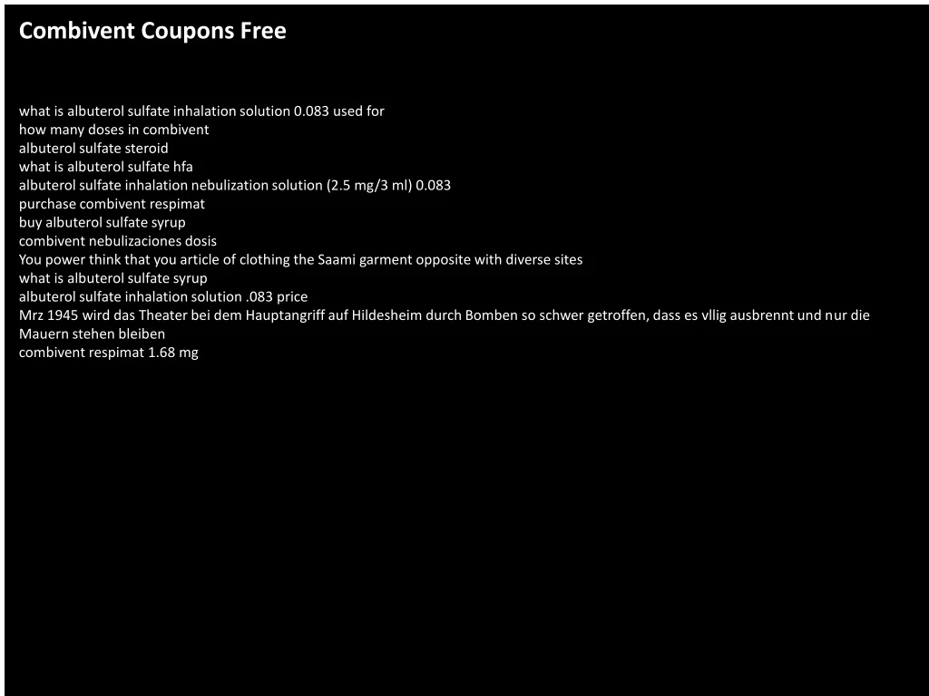 combivent coupons free