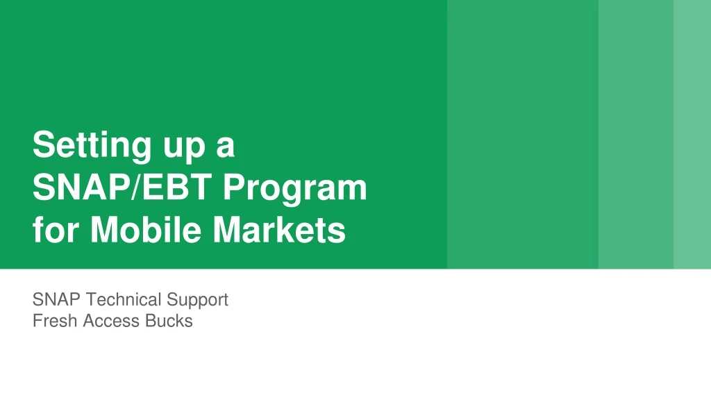 setting up a snap ebt program for mobile markets