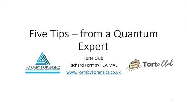 Five Tips – from a Quantum Expert