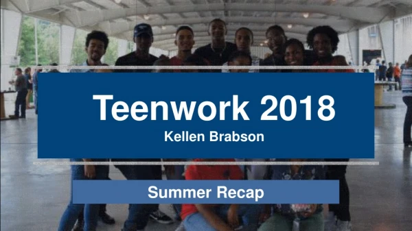 Teenwork 2018 Kellen Brabson