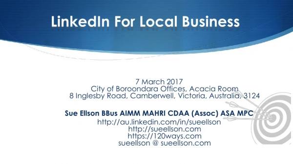 LinkedIn For Local Business