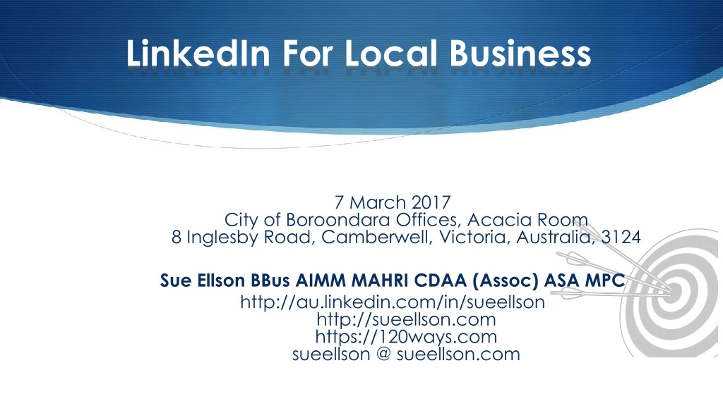 linkedin for local business