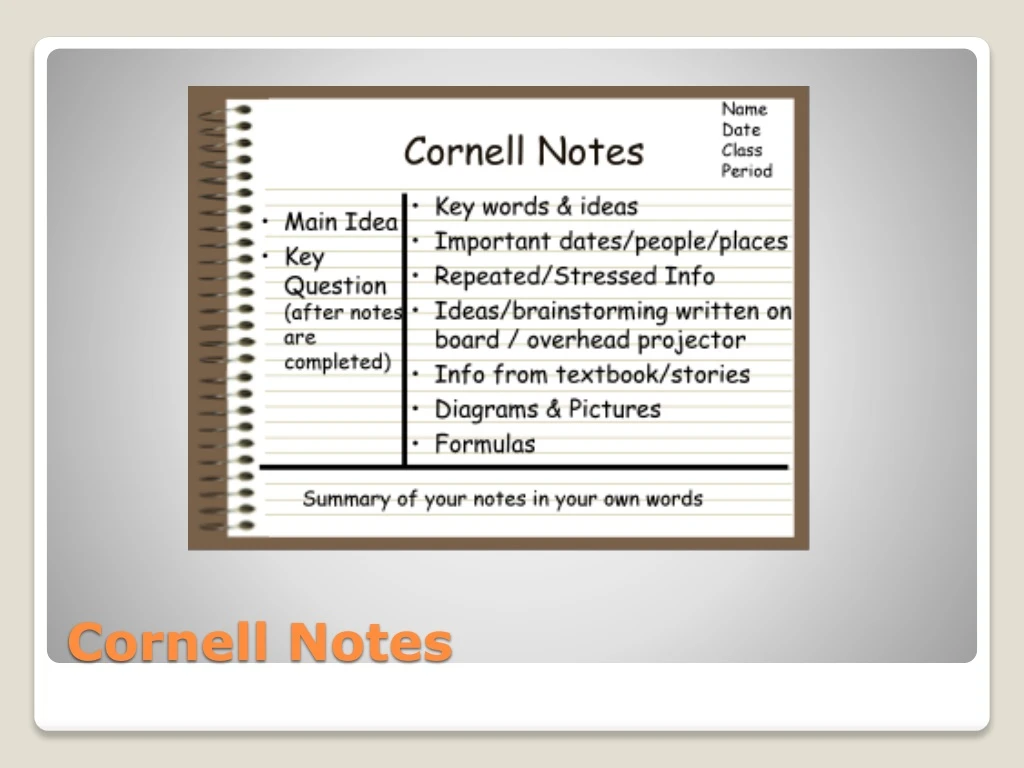 cornell notes