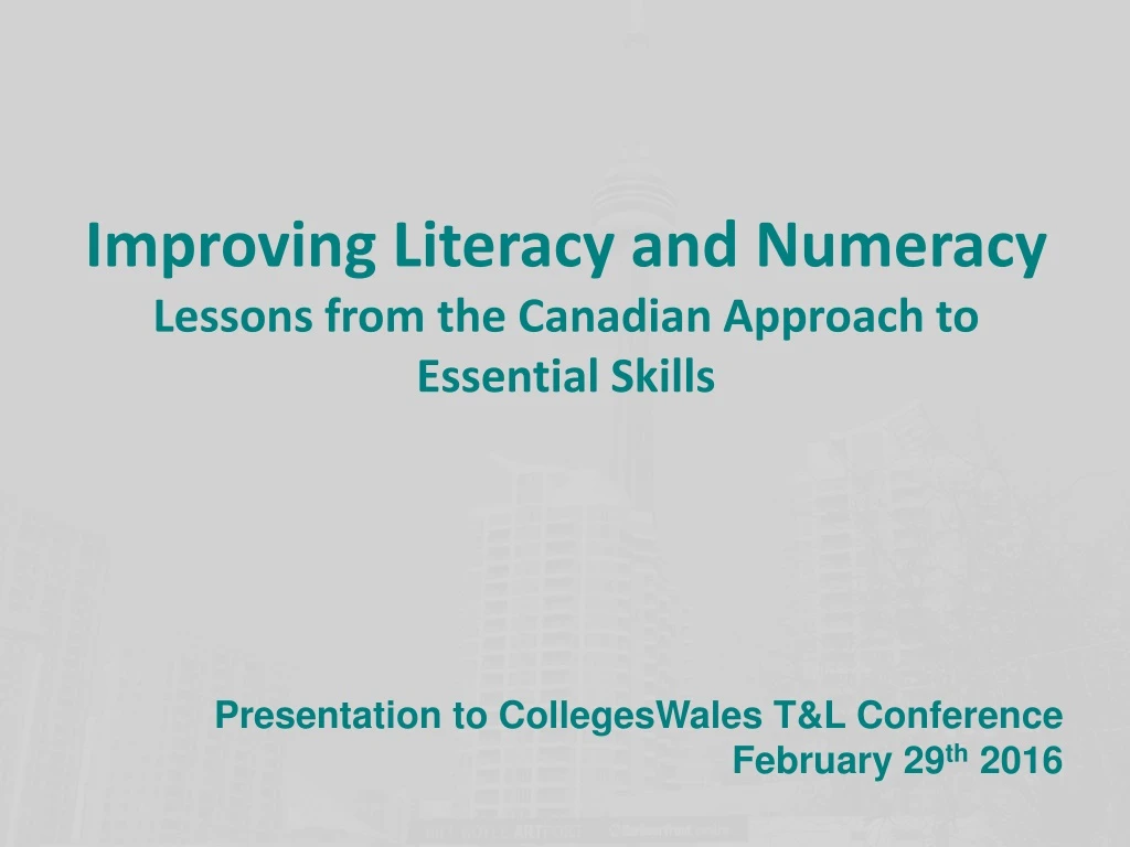 improving literacy and numeracy lessons from