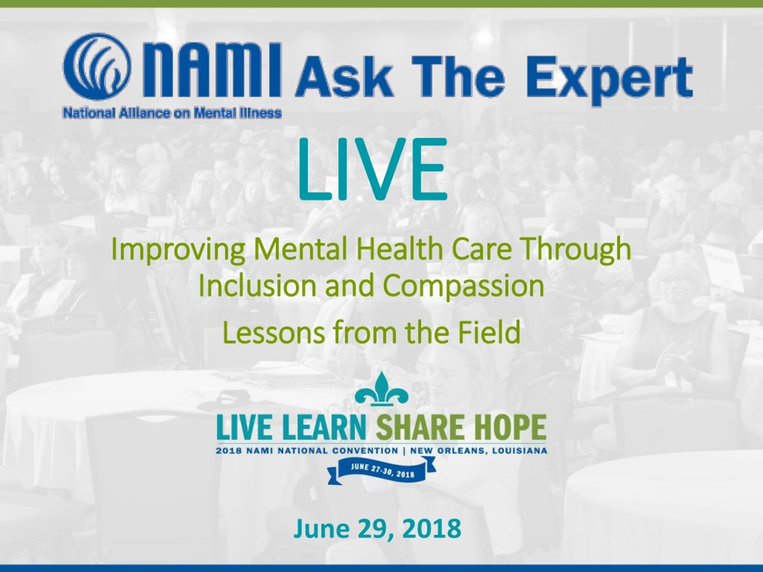 Inclusive and Compassionate Approach to Improving Mental Health Care - slide 1