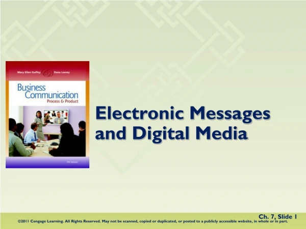 Electronic Messages and Digital Media