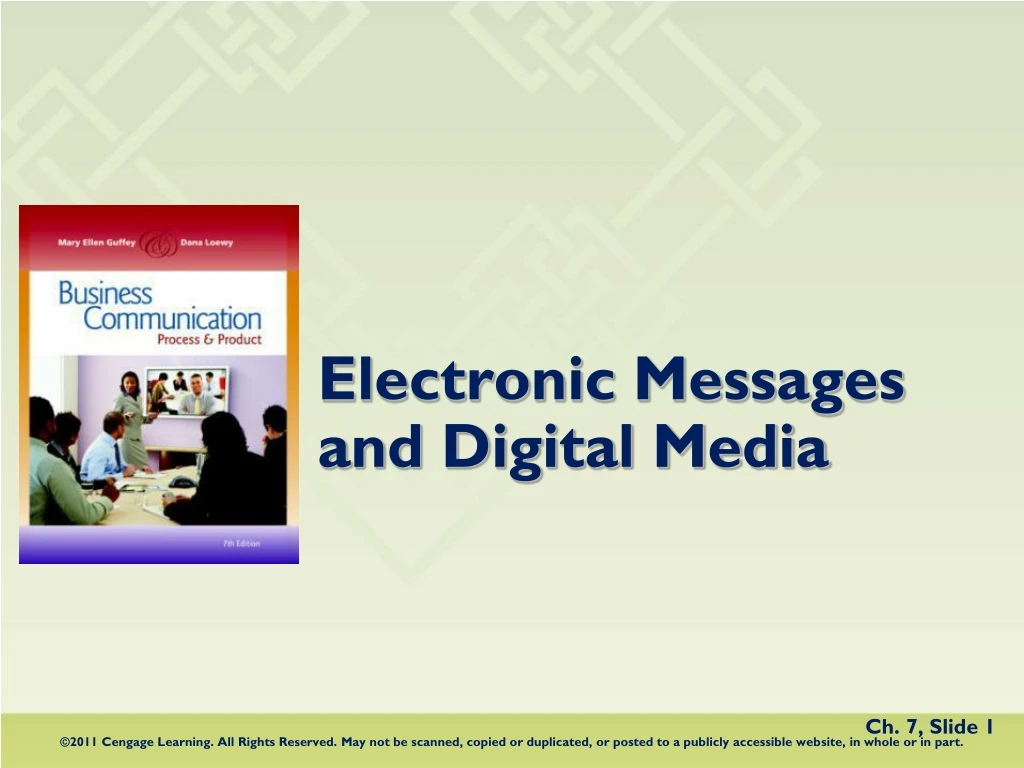 electronic messages and digital media