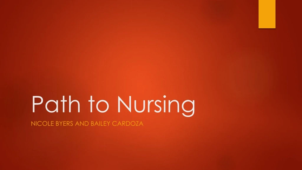 path to nursing