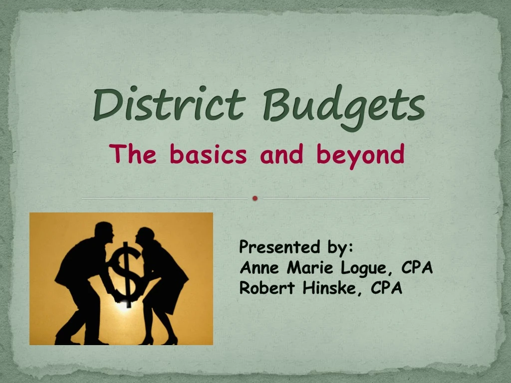 district budgets