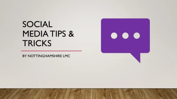 Social Media Tips &amp; Tricks