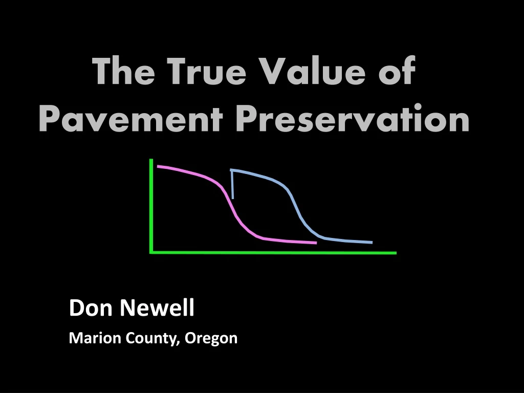 the true value of pavement preservation