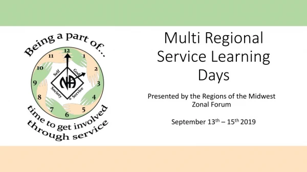Multi Regional Service Learning Days