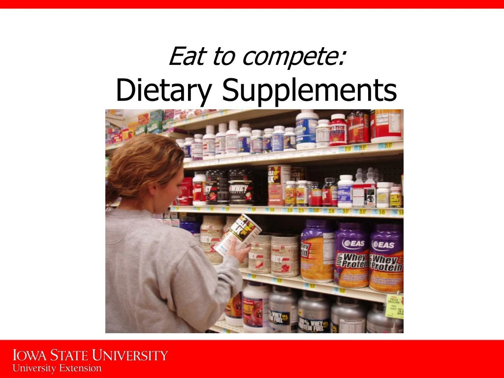 eat to compete dietary supplements