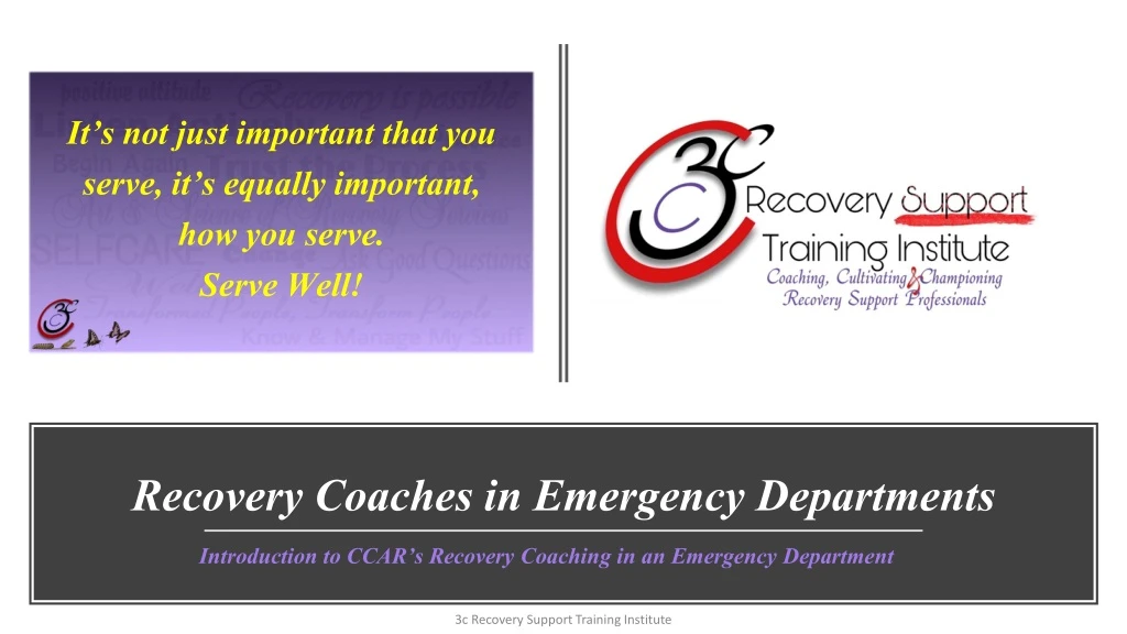 recovery coaches in emergency departments