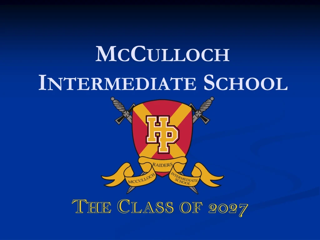 mcculloch intermediate school