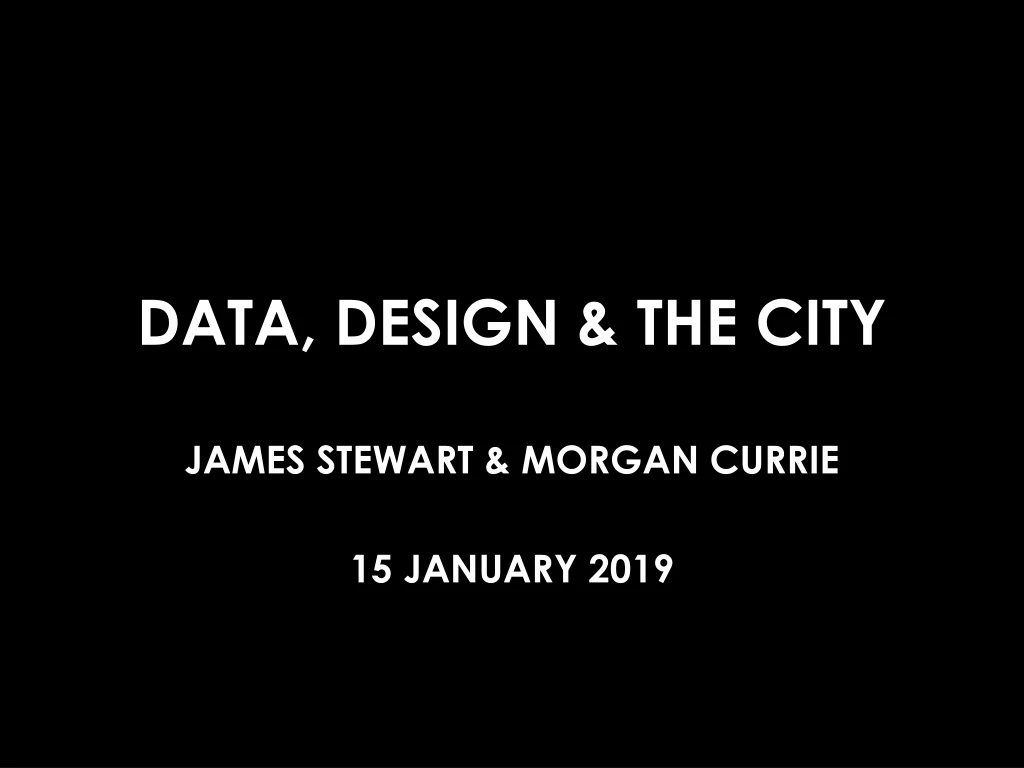 data design the city