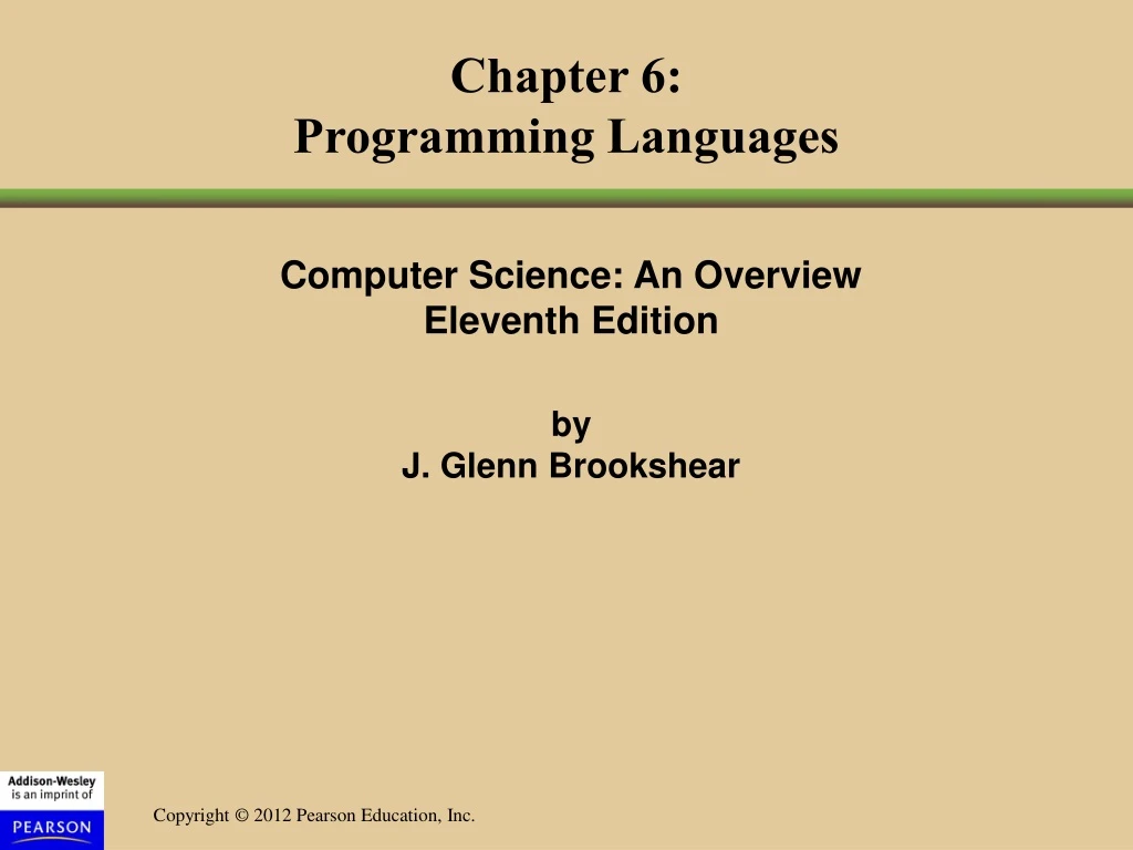 chapter 6 programming languages